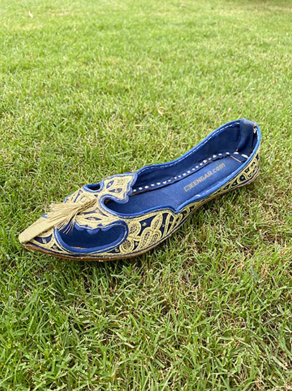 Indigo Ladies Khussa Shoes