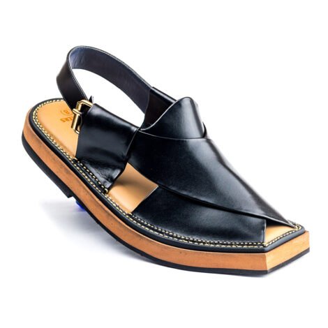 Kaptaan Chappal Black - Image 4