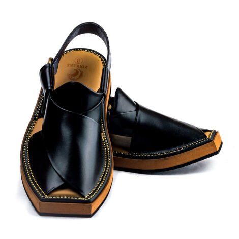 Kaptaan Chappal Black - Image 2