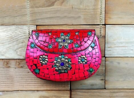 Scarlet Mosaic Clutch