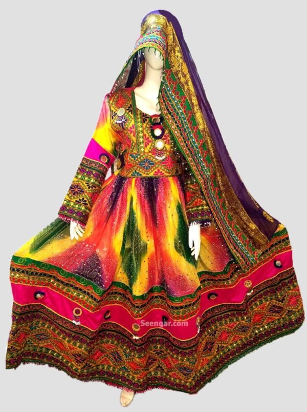 Ammolite Afghan Dress