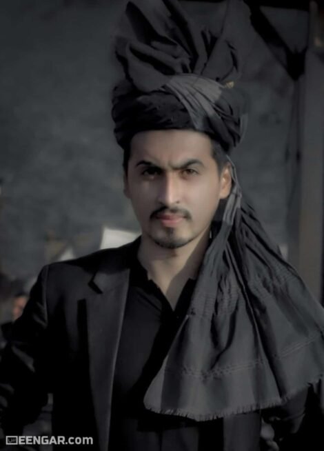 Ink Black Afghan Turban