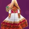 Summer White Afghan Dress - Image 5