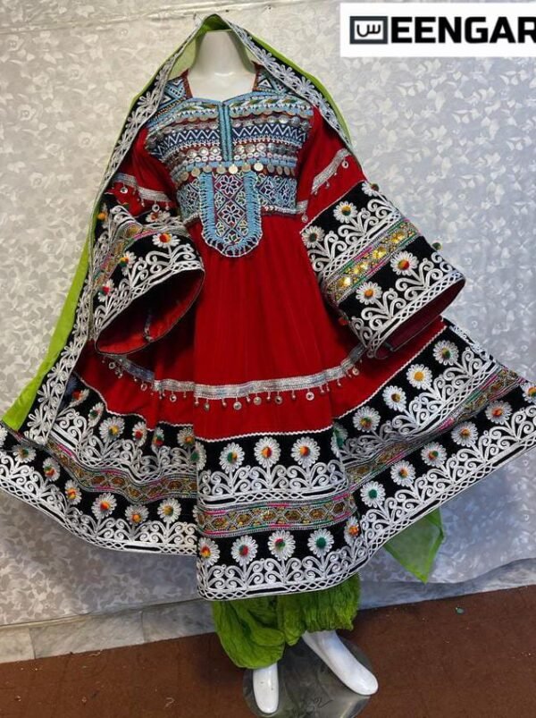 Traditional Kuchi Multi Frock Dress