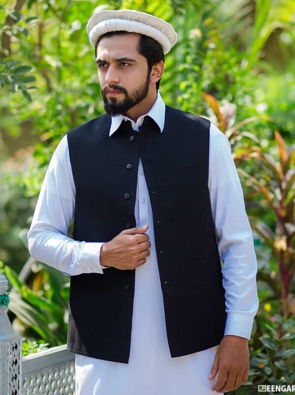 Black Waistcoat for Man